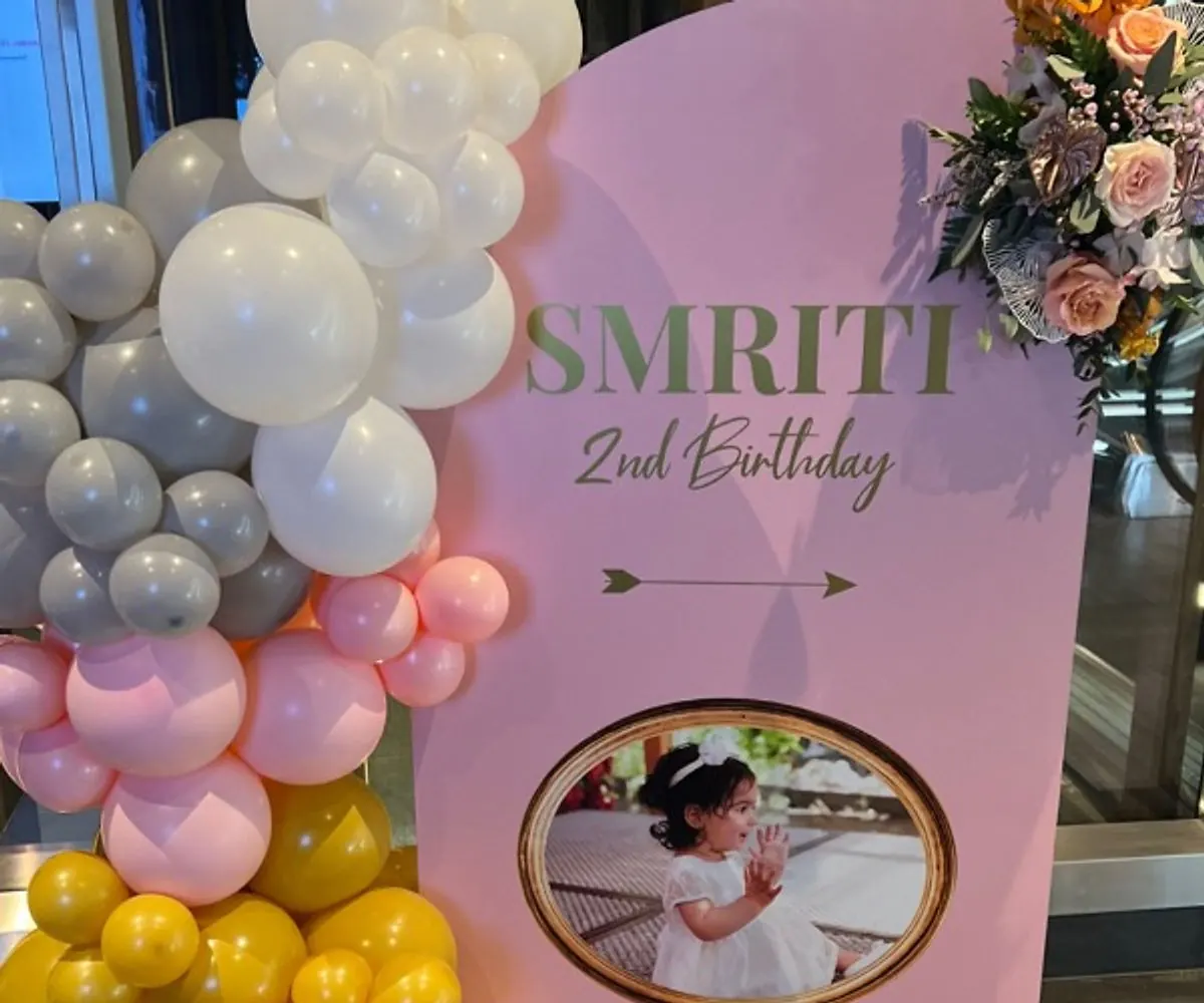 Girl's birthday backdrop