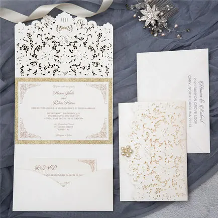 Laser-Cut Invitation Design 108