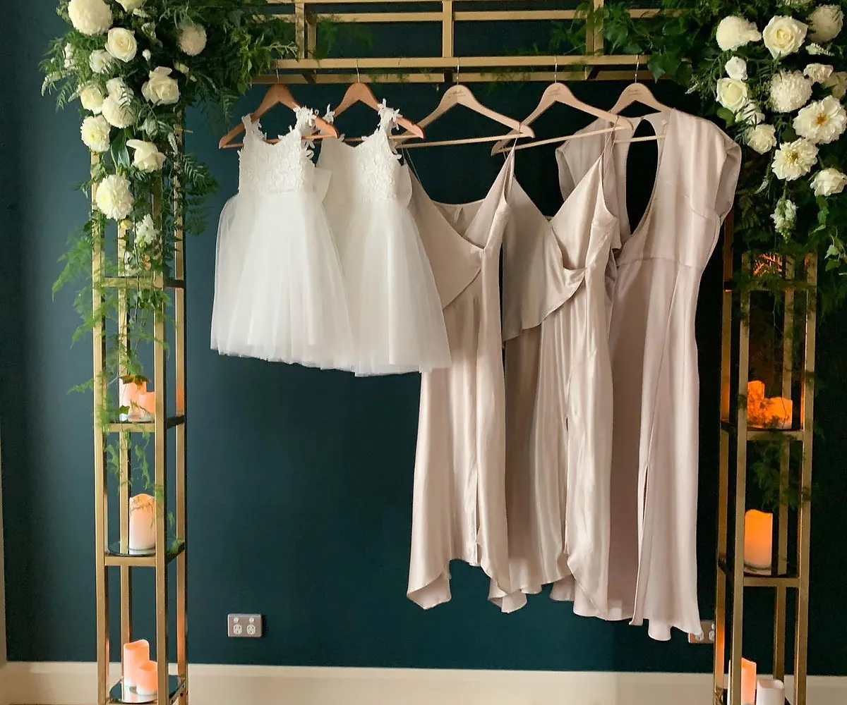 bridal room set up