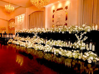Candles bridal table