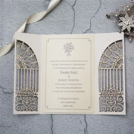 Laser-Cut Invitation Design 123