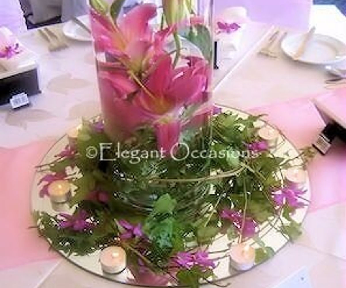 Table centrepieces detail