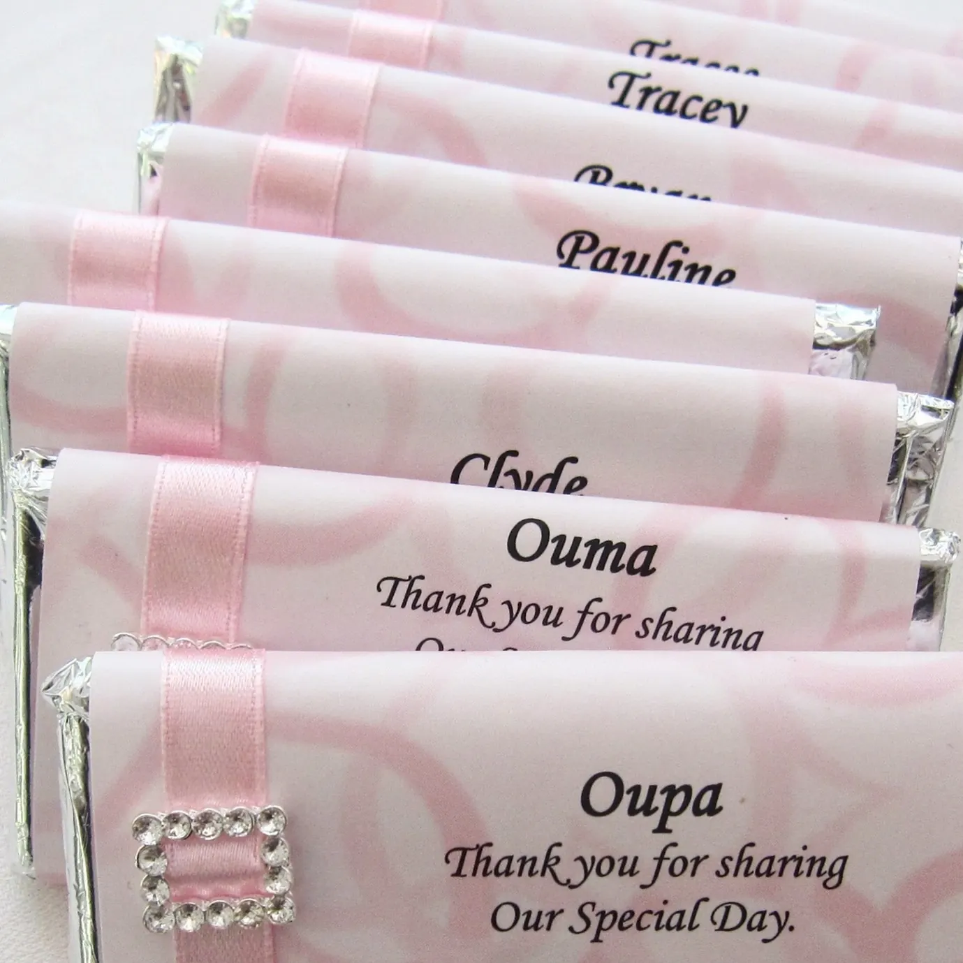 Personalised Chocolates for Chocolate bars