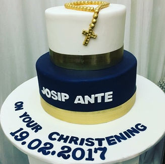Rosary beads cake