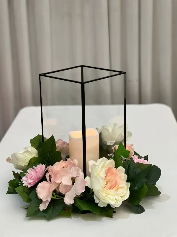 Glass Lantern for square glass candle holder