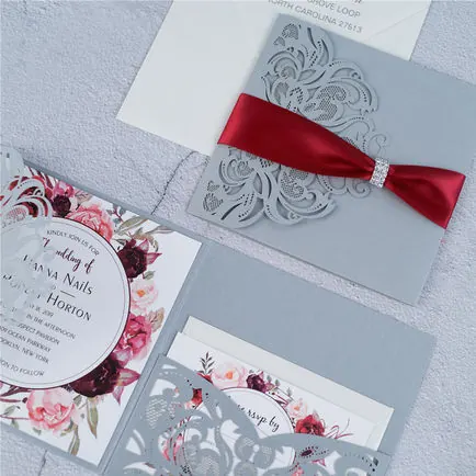 Laser-Cut Invitation Design 099
