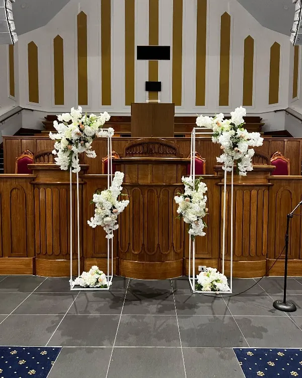 Plinths And Flowers Backdrop for Tower stands and flowers
