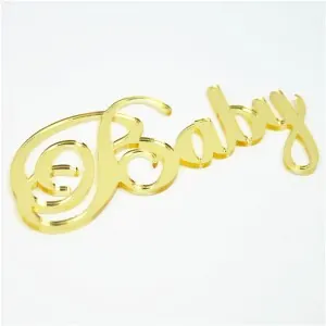 Gold "Baby" Motif for GOLD "BABY" EMBELLISHMENT