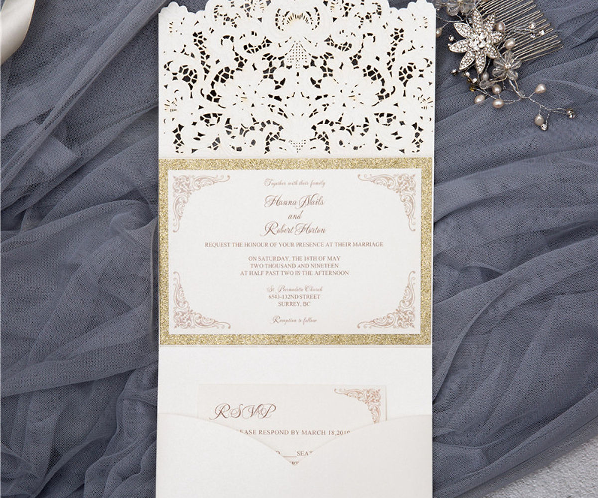 Cram laser cut invite