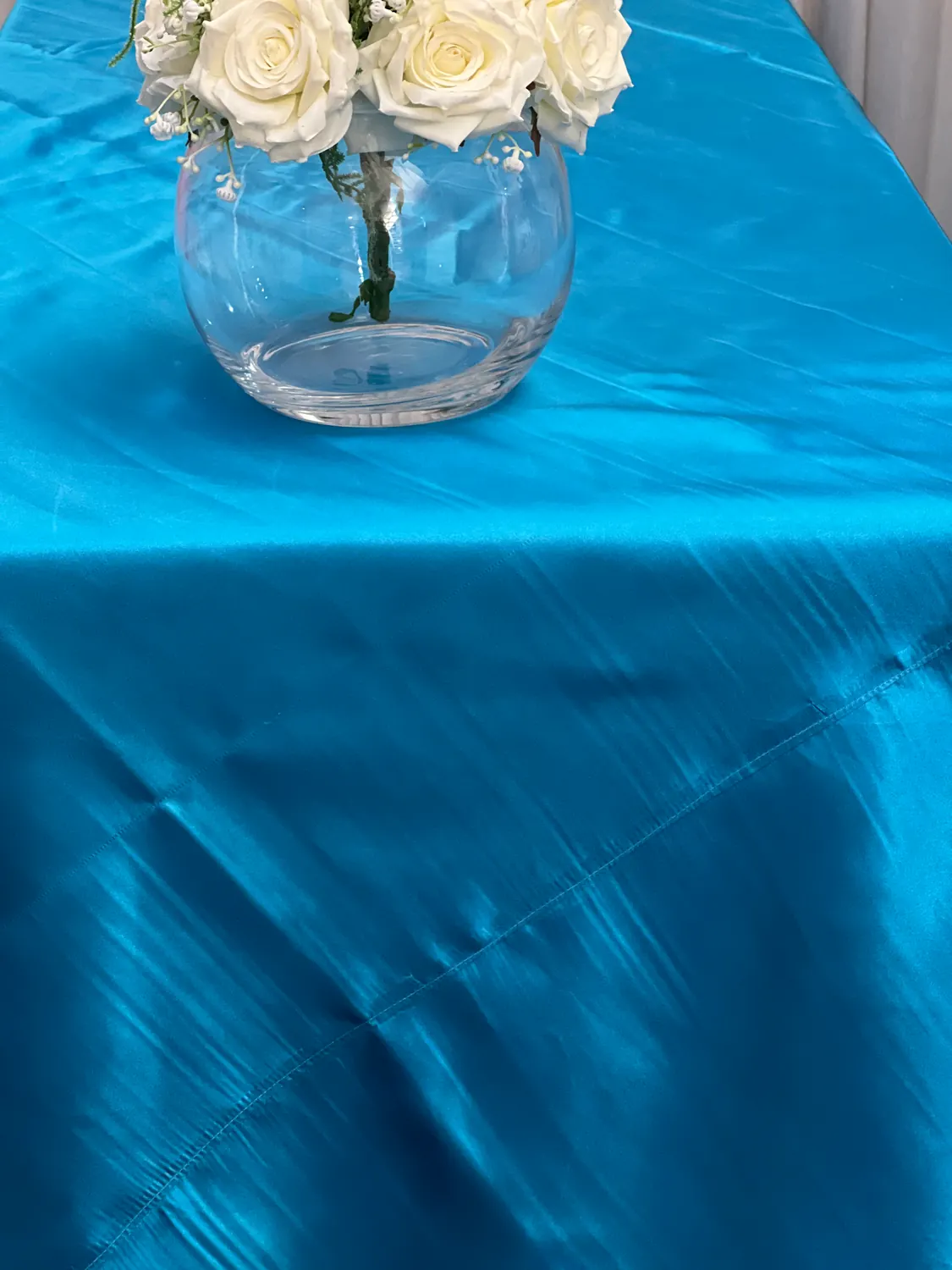 Aqua Table Cloth Cloth for Aqua satin square cloth