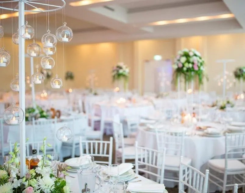 Flowers And Candles for Tall centrepieces