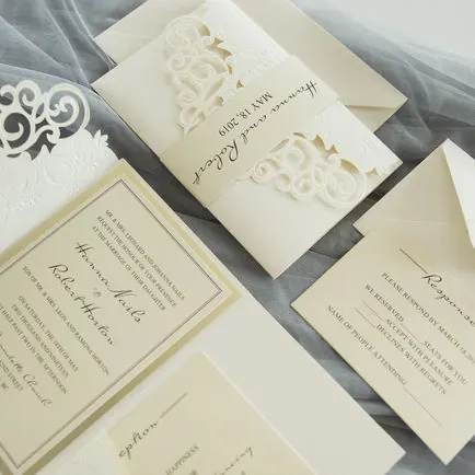 Laser-Cut Invitation Design 093