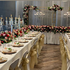 5 arm crystal candelabra