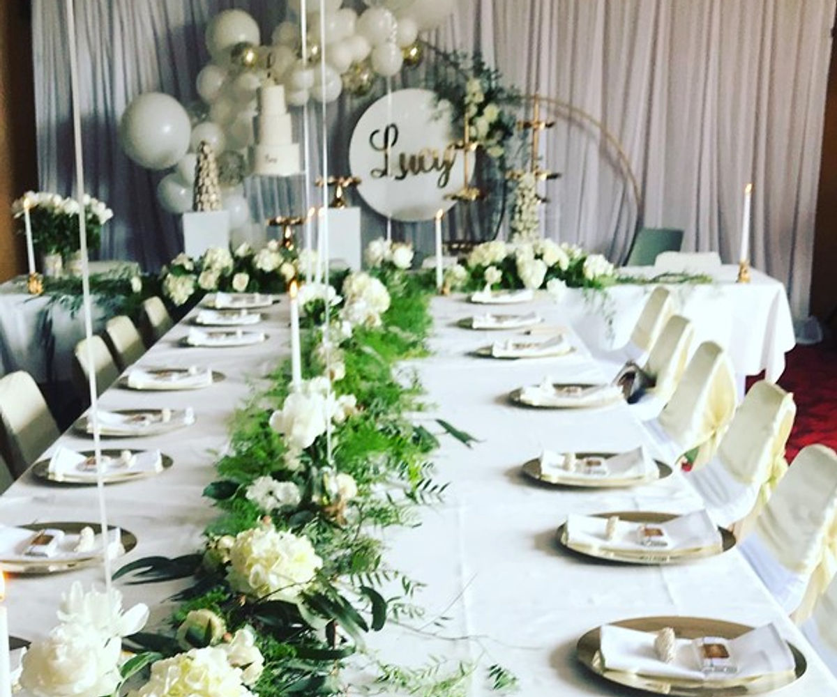 Table centrepieces detail
