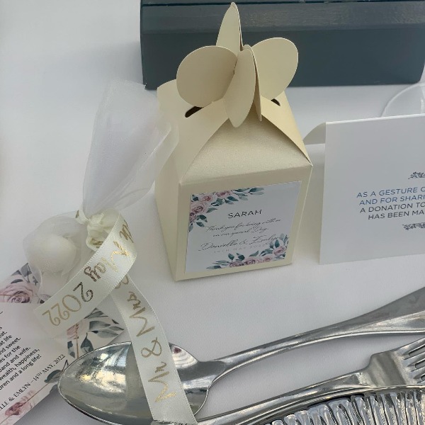 Personalised Boxes for Bonbonniere boxes