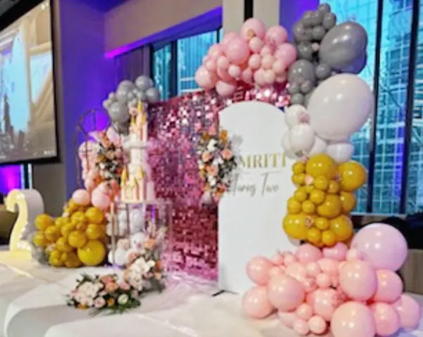 Princes Themed Backdrop for Birthday stage decor