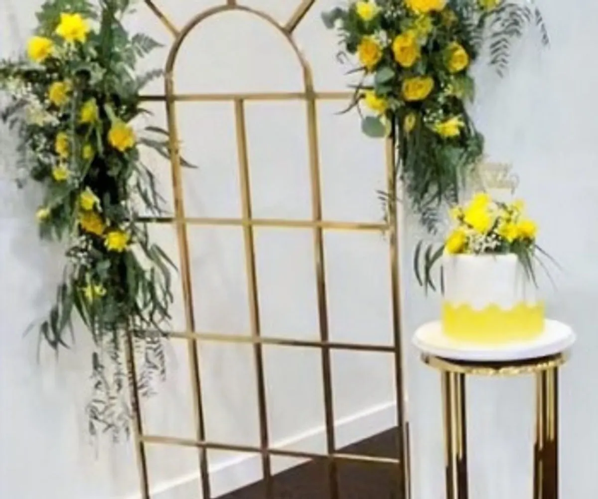 Gold window arch