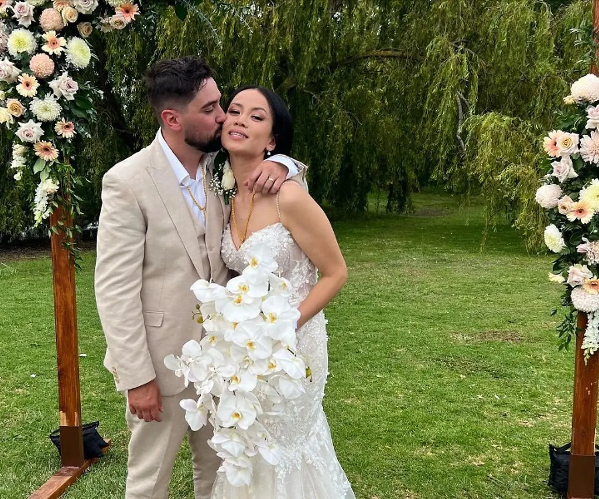 Timber ceremony arch