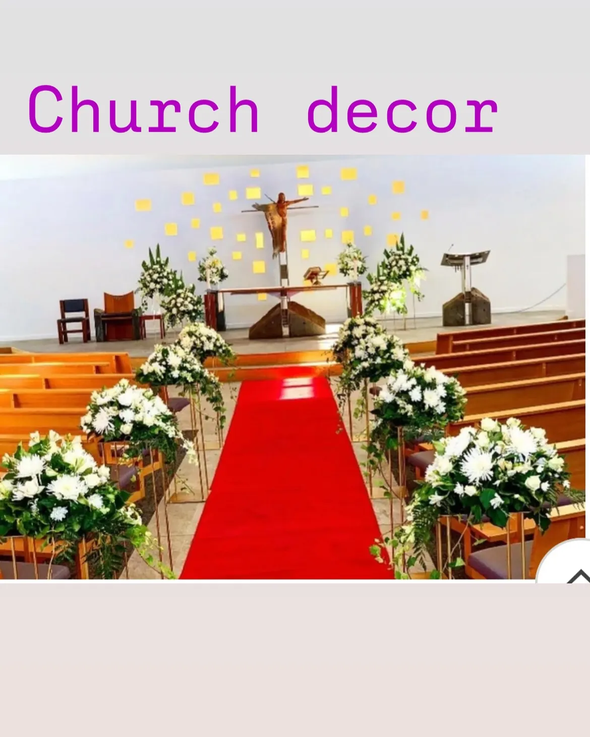 Church Wedding Decor for Church Decor for wedding