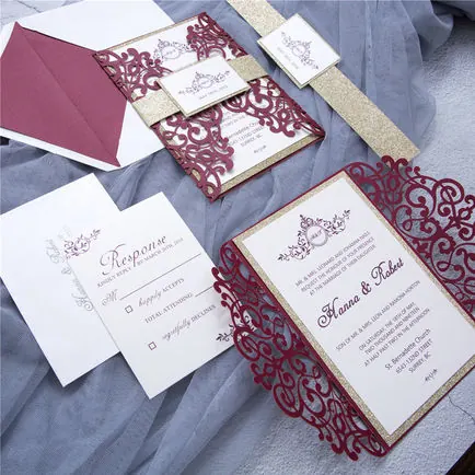 Laser-Cut Invitation Design 053