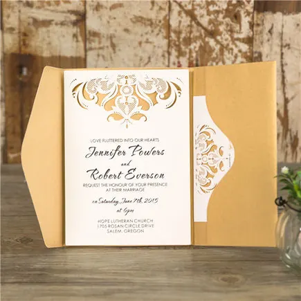 Laser-Cut Invitation Design 114