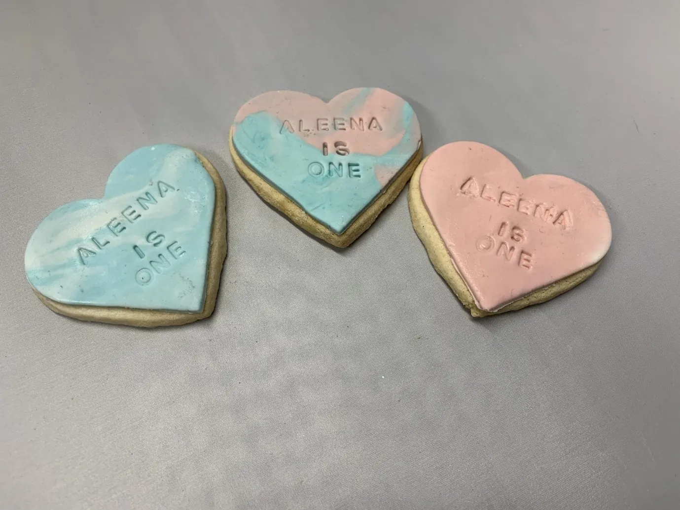 Birthday Cookies for marbled cookies