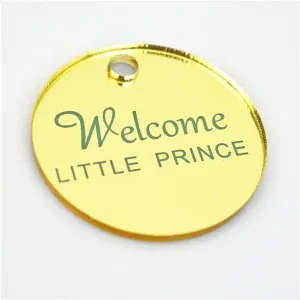 Baby Shower Tag for Welcome little princes tab