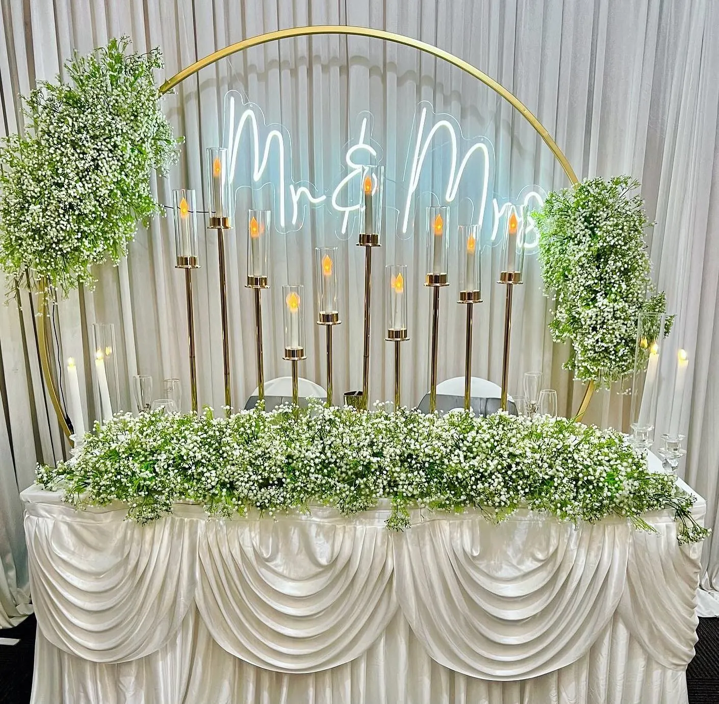 Baby's Breath And Candles for Baby's breath and candles
