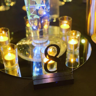Gold table numbers