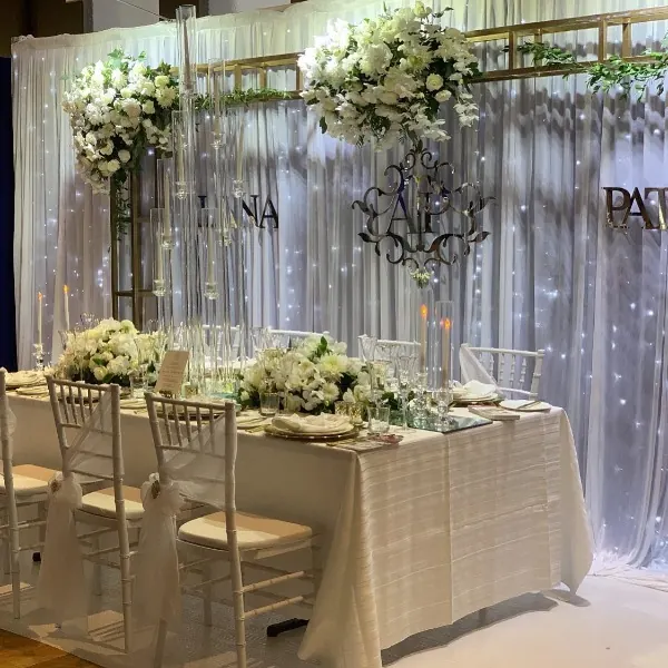 Non Traditional Bridal Table for A touch of class bridal table decor