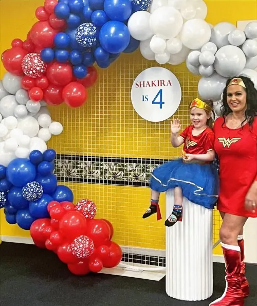 Wonderwoman Themed Backdrop for Wonderwoman