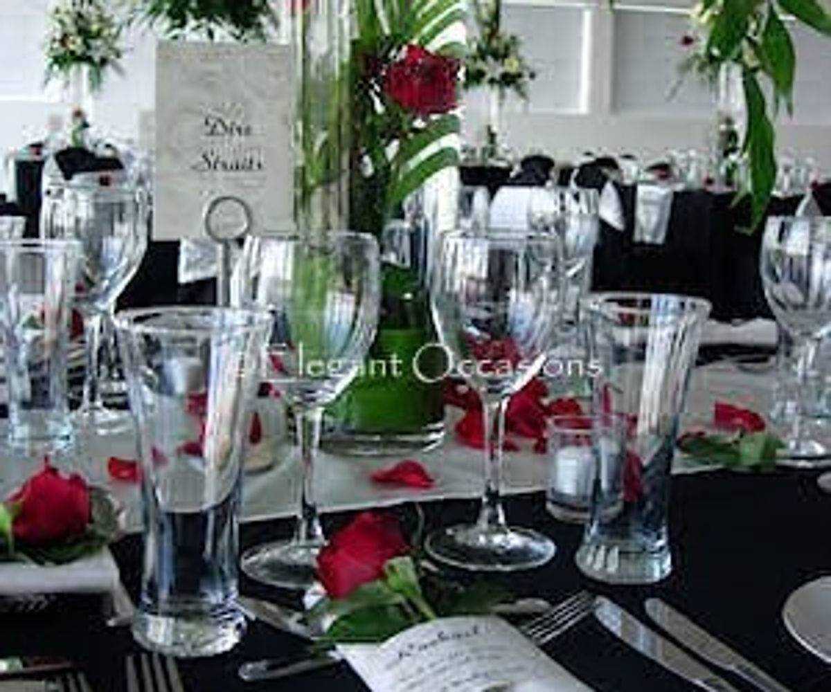 Table centrepieces detail