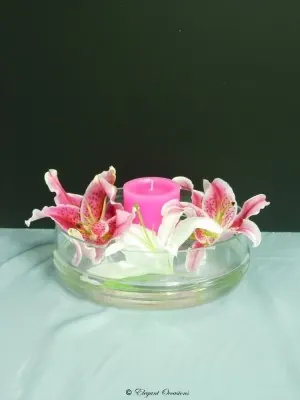 Glass Floating Bowl for Floating flowers bowl