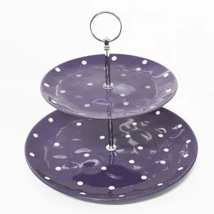 2 Tier Cake Stand Purple for 2 Tier Cake Stand Purple