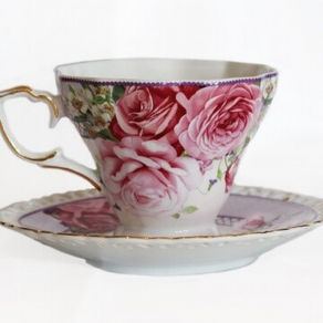 high tea cup and saucer