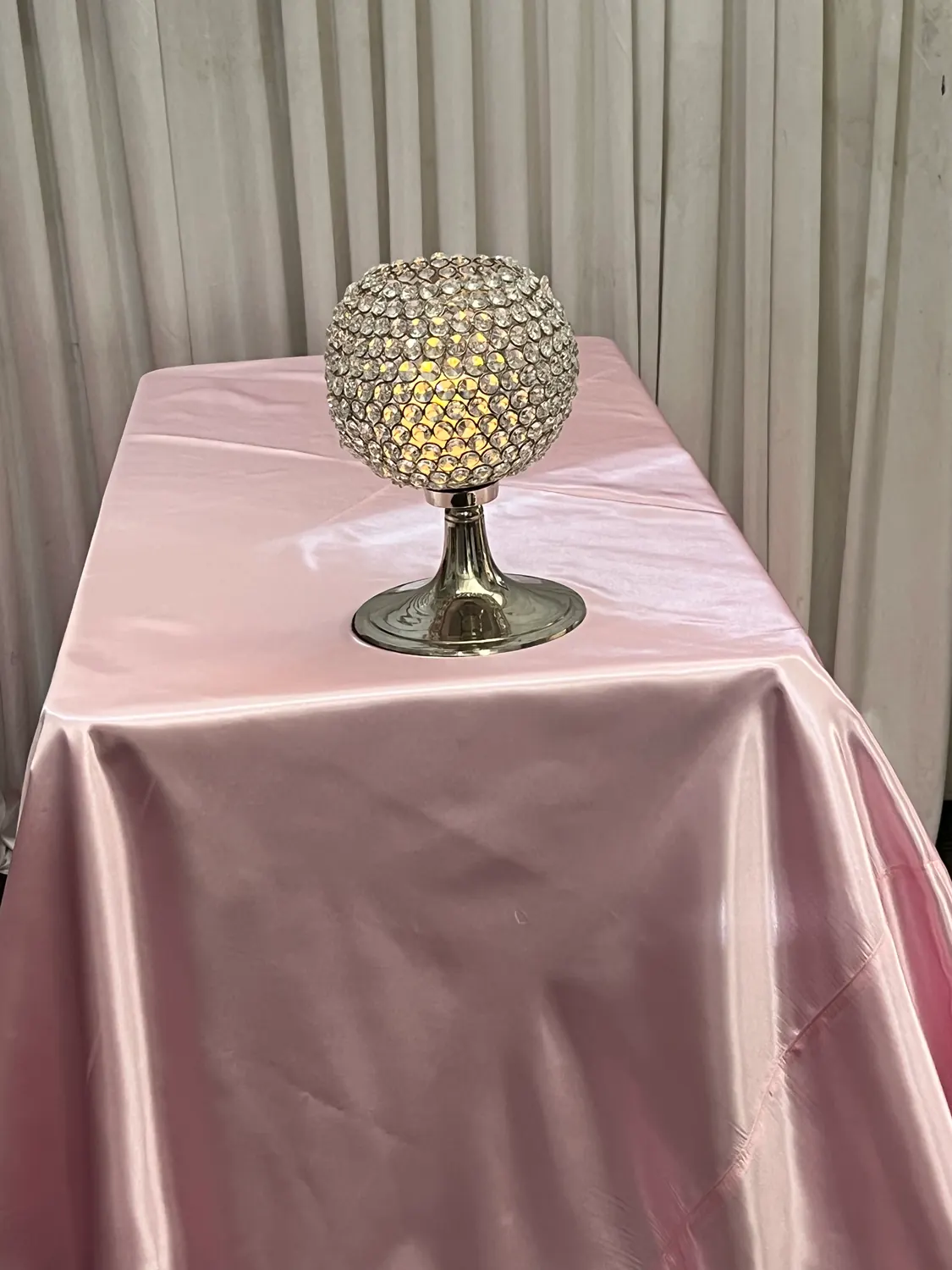 Pale Pink Cloth Hire for pale pink satin square cloth