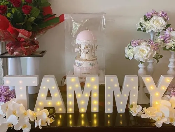 Letterlights Hire for Light up letters 25 cm high
