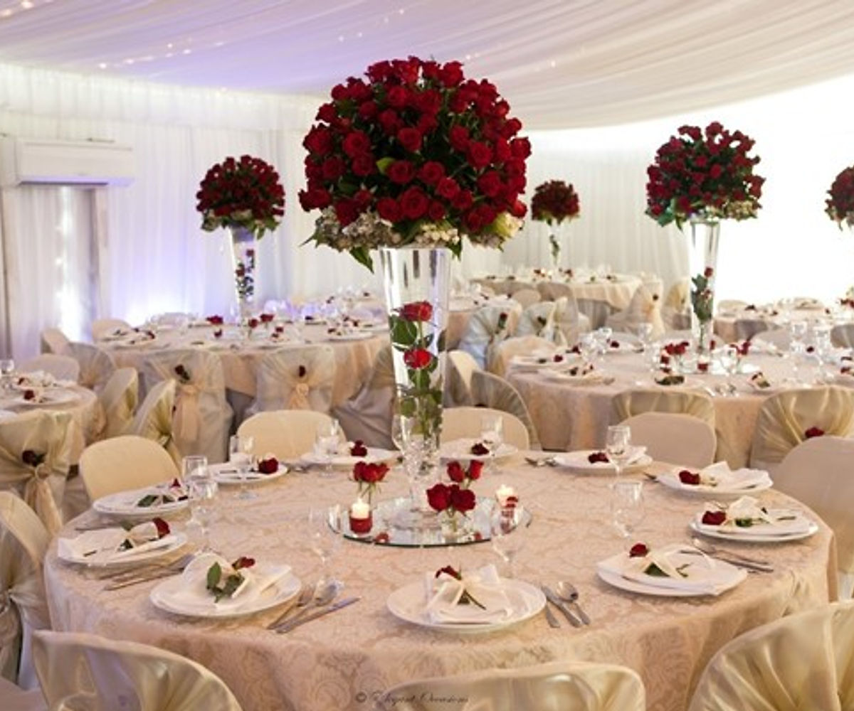 Table centrepieces detail