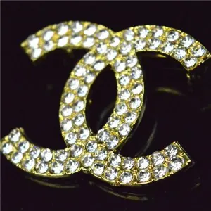 Gold Double C Broch for GOLD DOUBLE C BROCH