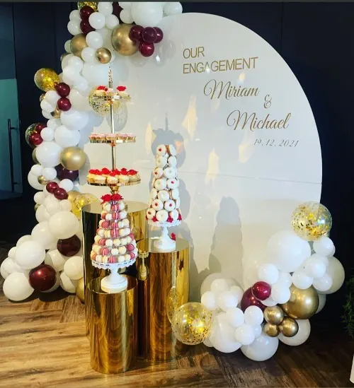 Engagement Backdrop for Sweets centre