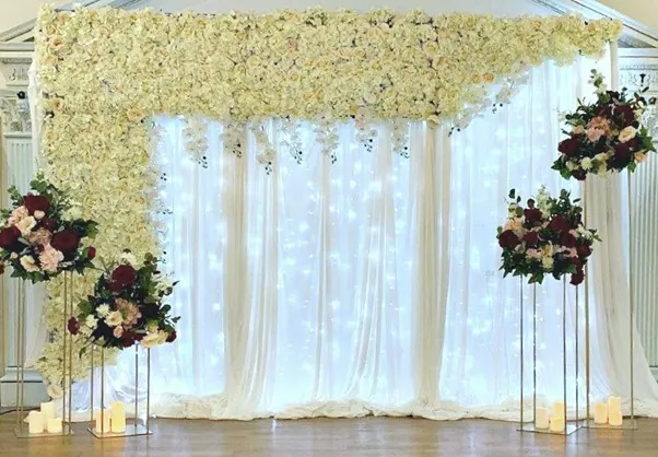 Flower wall and lights for Flower wall and lights