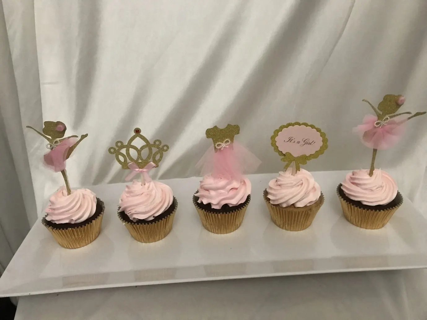 Princes Themed Cupcakes for ballerina cupcakes