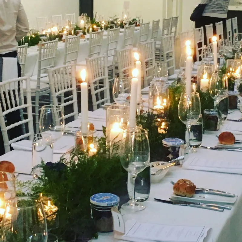 Simple Elegance for Candles and greenery