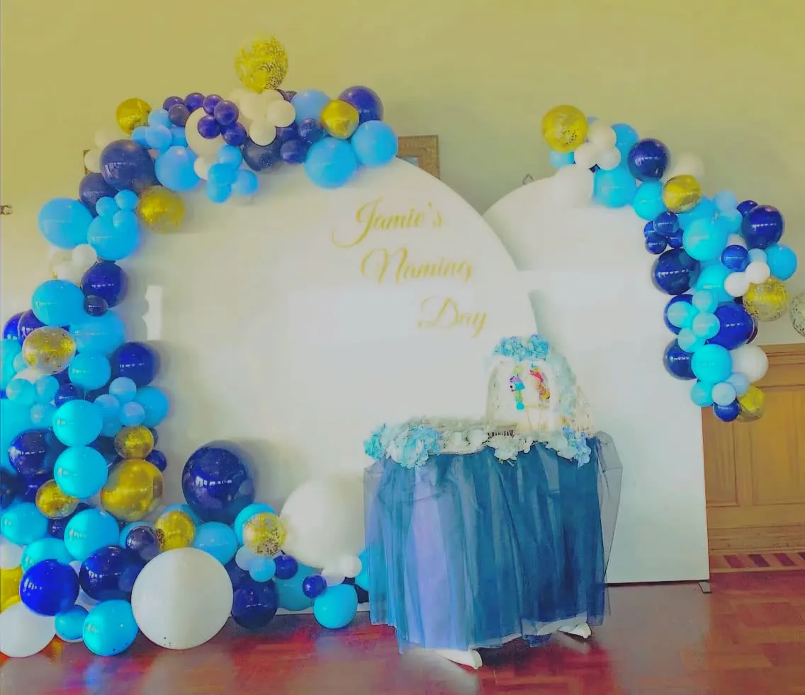 Blue And Gold Baby Shower for welcome baby shower