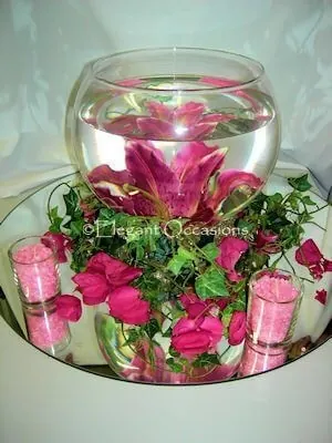 Fishbowl Vase for Glass rose bowl
