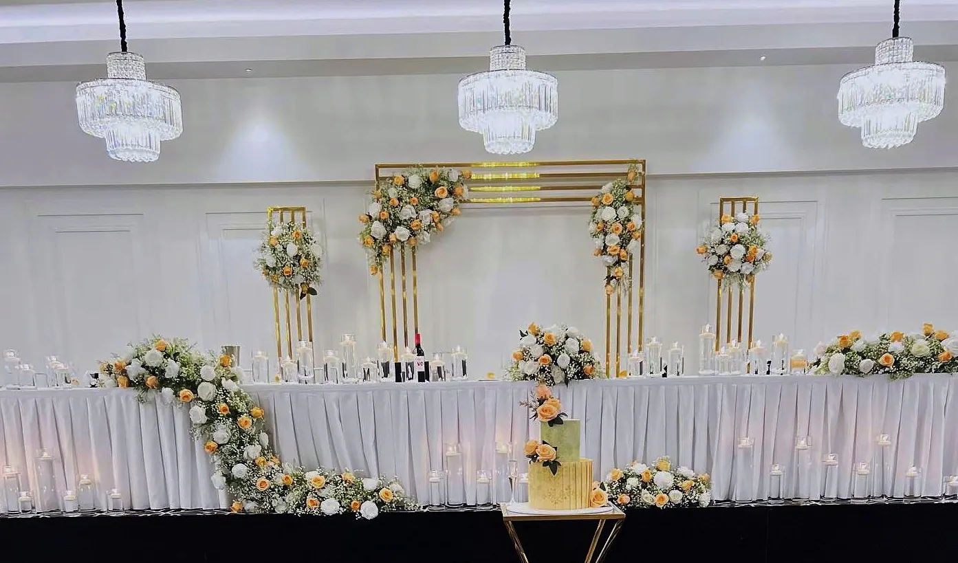 Gold And White Backdrop for Gold arch backdrop