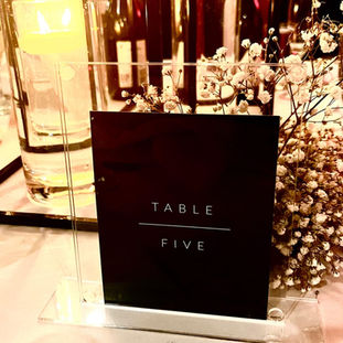 Square acrylic table stands
