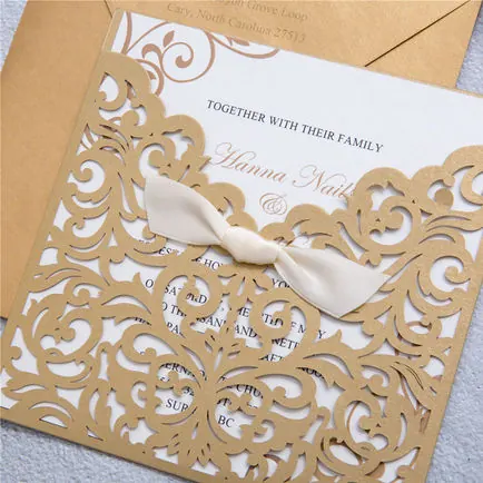 Laser-Cut Invitation Design 046