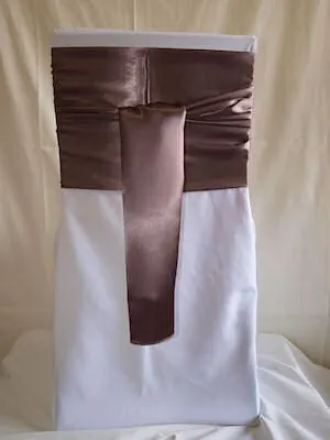 Chocolate satin sash for Chocolate satin sash