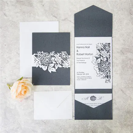Laser-Cut Invitation Design 116